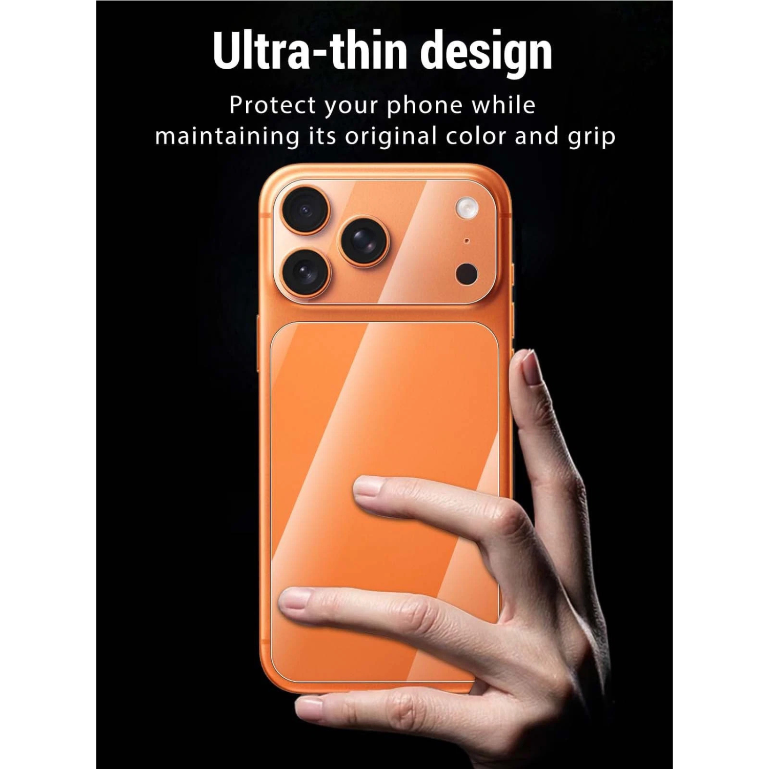 iPhone 17 Pro Slim Plastic Back Film & Camera Lens Protector – Clear Anti-Scratch Flexible Shield