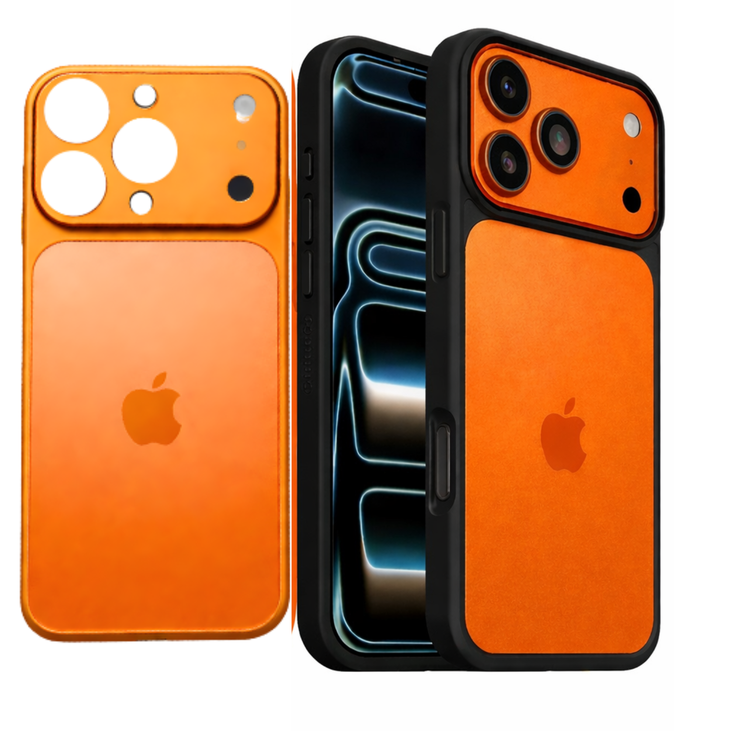 Premium Plastic Back Panel Conversion Sticker – iPhone 17 Pro / 17 Pro Max Style – No Side Coverage