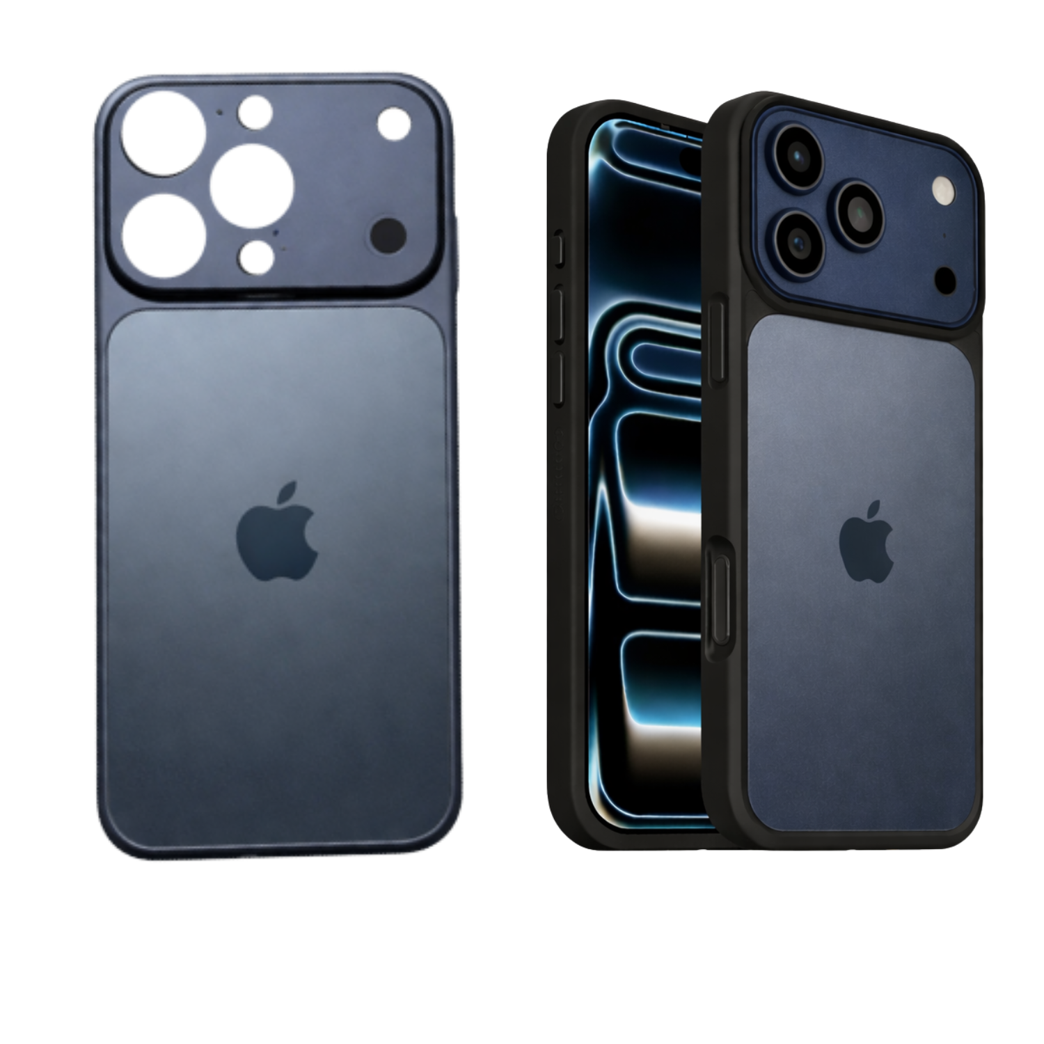 Premium Plastic Back Panel Conversion Sticker – iPhone 17 Pro / 17 Pro Max Style – No Side Coverage