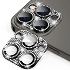 iPhone 14 Pro Max / iPhone 14 Pro – Full Metal Rhinestone Camera Protector with Lens Glass