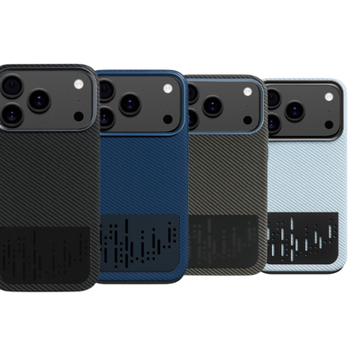 iPhone 17 Pro Max Carbon Fiber Shockproof Case – Slim Design, Metal Camera Frame, Wireless Charging Compatible, Premium Protection