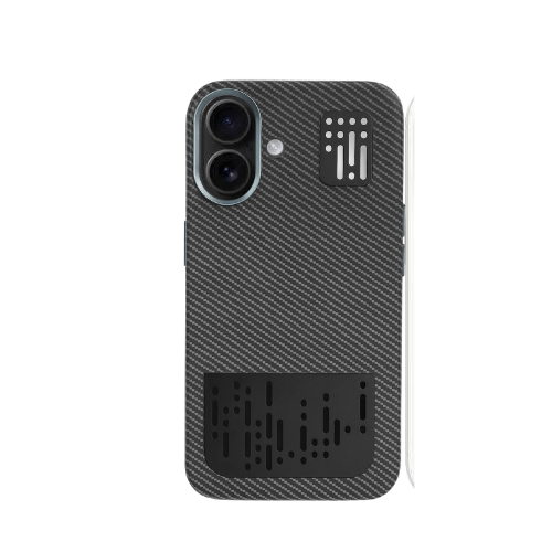 iPhone 17 Carbon Fiber Shockproof Case – Slim Design, Metal Camera Frame, Wireless Charging Compatible, Premium Protection