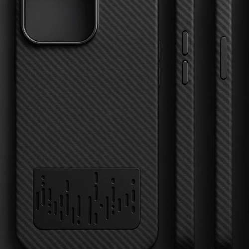 iPhone 17 Pro Carbon Fiber Shockproof Case – Slim Design, Metal Camera Frame, Wireless Charging Compatible, Premium Protection