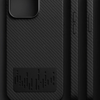 iPhone 17 Pro Carbon Fiber Shockproof Case – Slim Design, Metal Camera Frame, Wireless Charging Compatible, Premium Protection