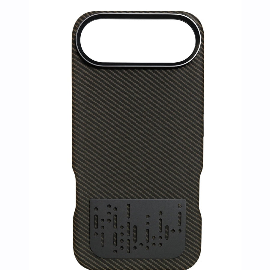 iPhone Air Carbon Fiber Shockproof Case – Slim Design, Metal Camera Frame, Wireless Charging Compatible, Premium Protection