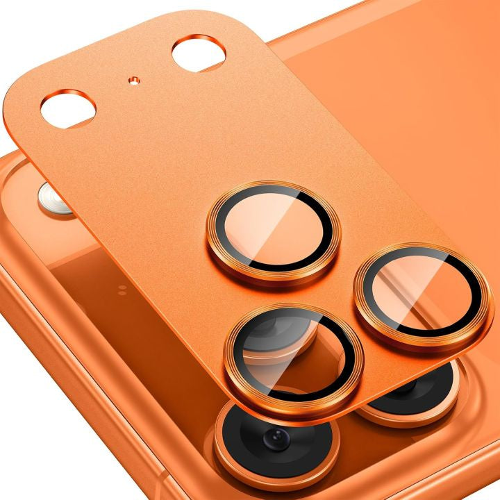 اسكرين كاميرا ايفون 17 برو ماكس لون برتقالي