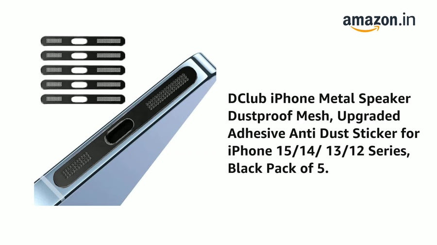 [3-Pack] Metal Anti-Dust Mesh Filter for iPhone Earpiece & Speaker – Compatible with iPhone 12 to 16 Pro Max