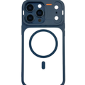 iPhone 12 Pro Max conversion case with blue frame and MagSafe ring