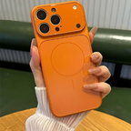 Magnetic AG Frosted Glass Case Compatible With iPhone 13 Pro – MagSafe Compatible, Matte Anti-Fingerprint Protective Cover Conversion to 17 Pro Max Look