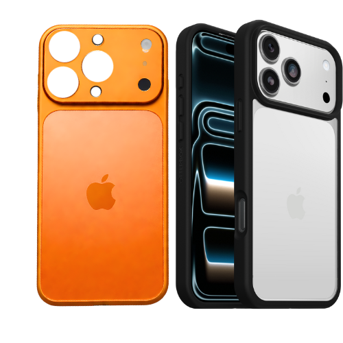 Premium Plastic Back Panel Conversion Sticker – iPhone 17 Pro / 17 Pro Max Style – No Side Coverage