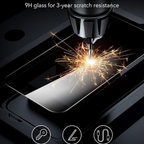 iPhone 17 Pro Max Privacy Full Cover 0.18mm Tempered Glass Screen Protector – 3D Black Frame Edge-to-Edge Protection