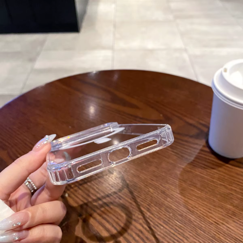 Magnetic Phone case for iPhone 17 Pro Max Clear Wireless Charging Mobile Phone Cases + Glass Screen Protector Clear