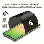 Plastic Privacy Screen Protector Compatible with Samsung Galaxy A32 4G   – Anti-Shock – No Frame – Covers Till Black Edge – Not Support Fingerprint Unlock  Black