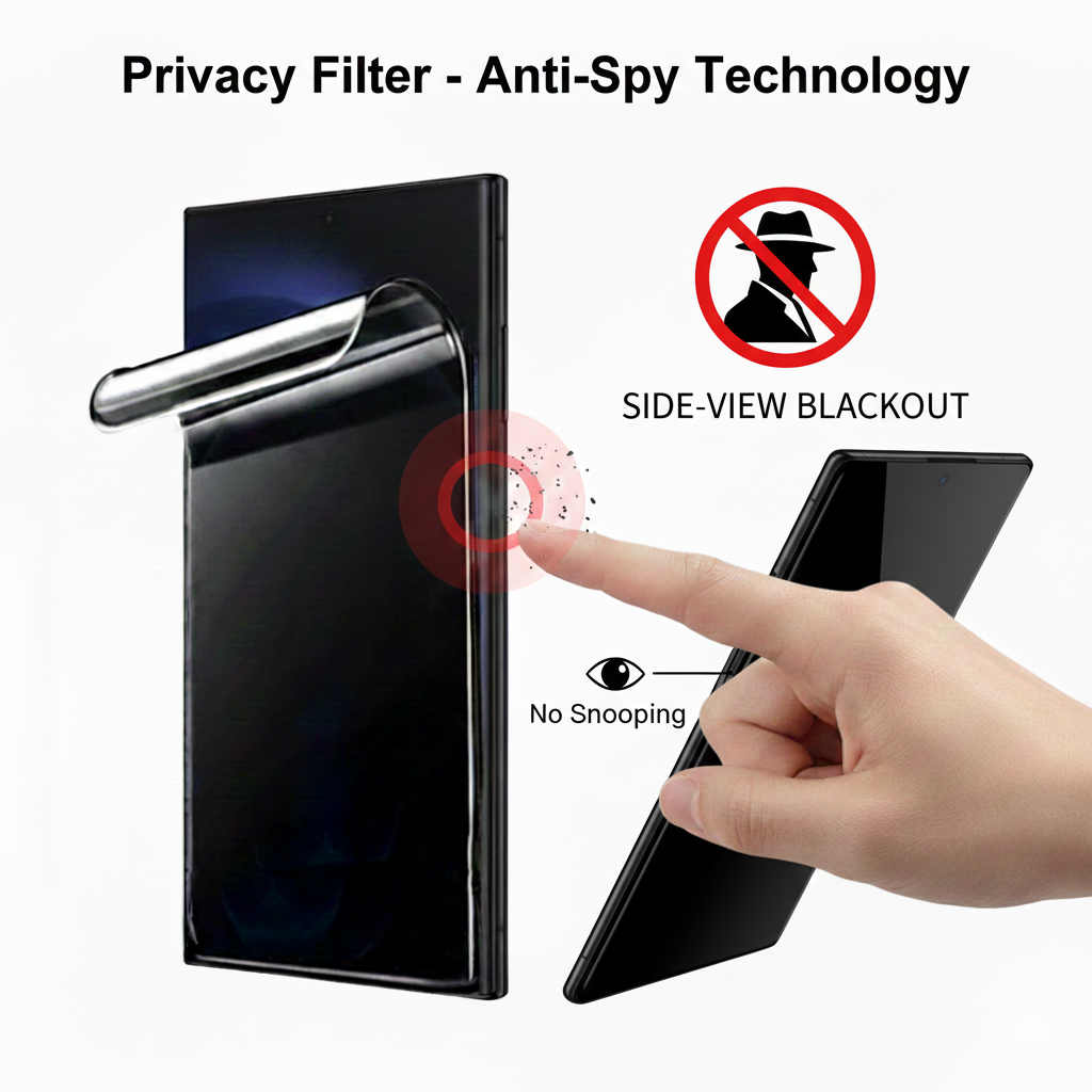 Gelatin Privacy Matte Screen Protector – Anti-Spy Design, Scratch Resistance & Easy Installation Compatible with Infinix Note 40 5G /  Note 40