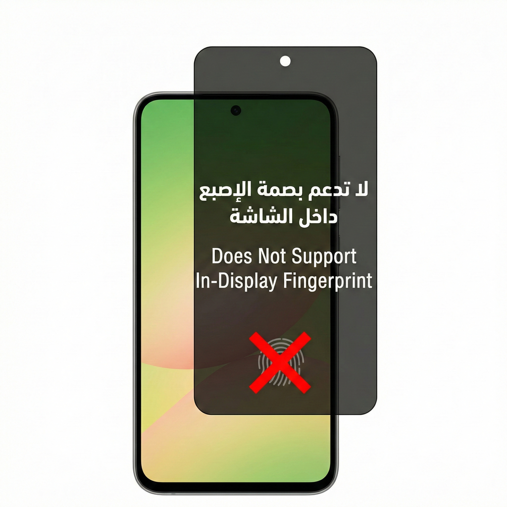 Plastic Privacy Screen Protector Compatible with Samsung Galaxy A32 4G   – Anti-Shock – No Frame – Covers Till Black Edge – Not Support Fingerprint Unlock  Black