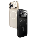 Magnetic AG Frosted Glass Case Compatible With iPhone 13 Pro Max – MagSafe Compatible, Matte Anti-Fingerprint Protective Cover Conversion to 17 Pro Max Look