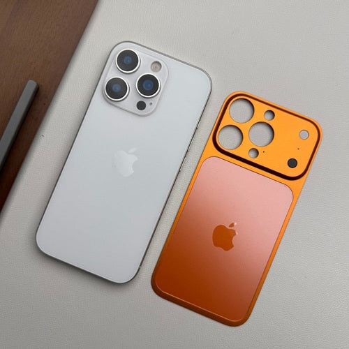 Premium Plastic Back Panel Conversion Sticker – iPhone 17 Pro / 17 Pro Max Style – No Side Coverage