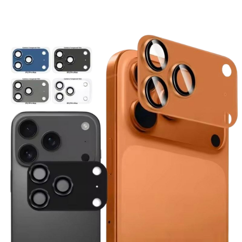 iPhone 17 Pro Camera Lens Protector – Metal Ring Frame, Tempered Glass Back Lens Cover, Scratch-Resistant, Full Camera Protection