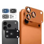 iPhone 17 Pro Camera Lens Protector – Metal Ring Frame, Tempered Glass Back Lens Cover, Scratch-Resistant, Full Camera Protection