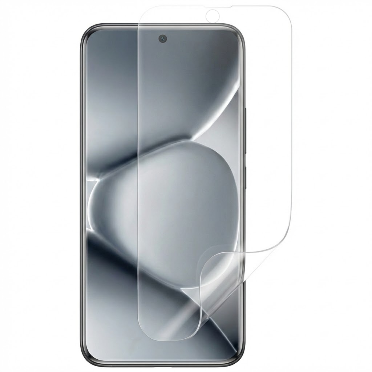 Plastic Clear Screen Protector Compatible With Realme Narzo 70 Pro / Realme Narzo 70 5G , Anti-Shock (Does Not Cover Black Frame)