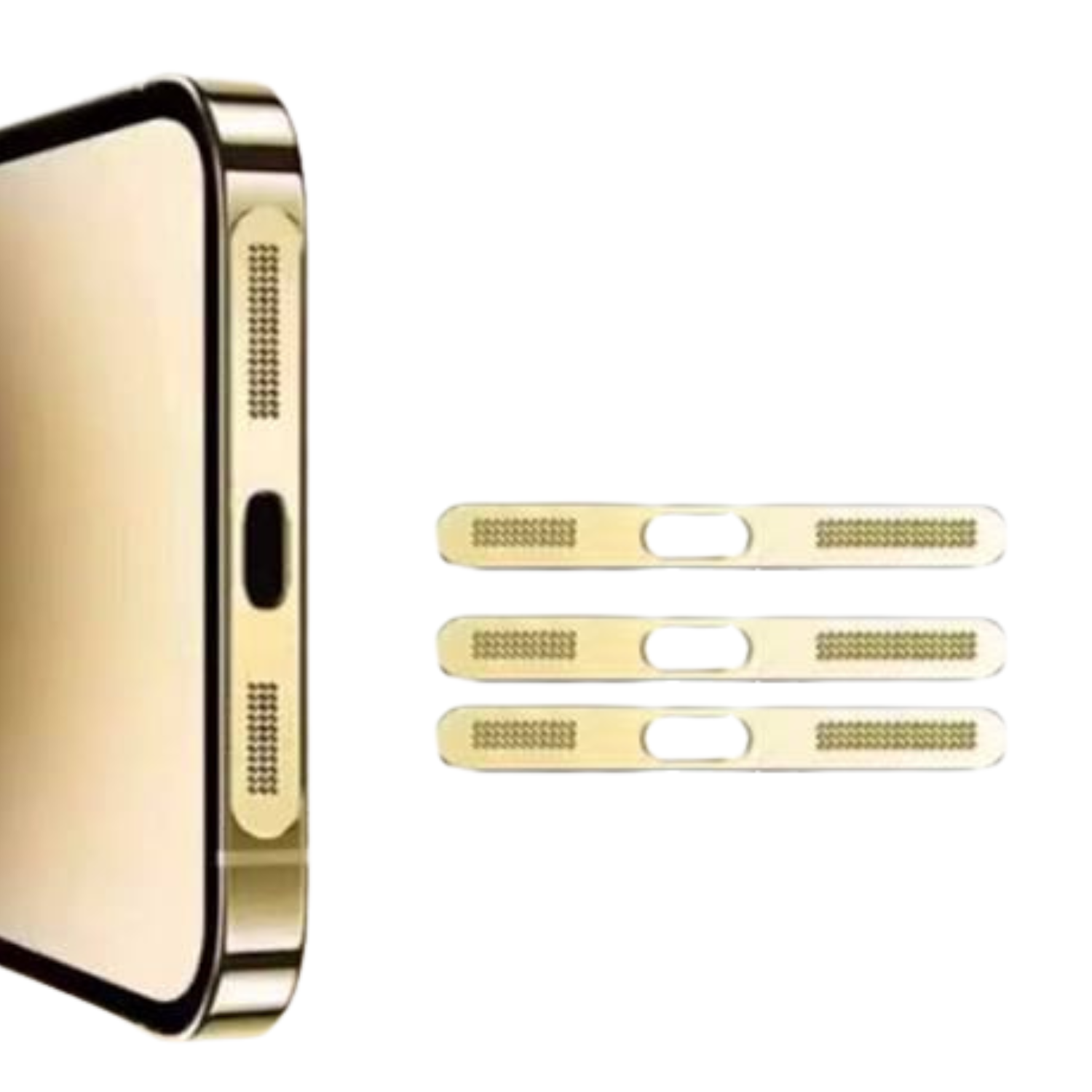 [3-Pack] Metal Anti-Dust Mesh Filter for iPhone Earpiece & Speaker – Compatible with iPhone 12 to 16 Pro Max