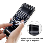 iPhone 17 Pro Crystal Transparent Tempered Glass Screen Protector – Premium Clear Protection with Speaker Mesh, Anti-Scratch, Full Coverage