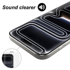 iPhone 17 Pro Crystal Transparent Tempered Glass Screen Protector – Premium Clear Protection with Speaker Mesh, Anti-Scratch, Full Coverage