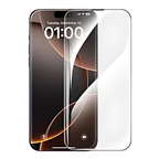 iPhone 16 Pro Max Crystal Transparent Tempered Glass Screen Protector – Premium Clear Protection with Speaker Mesh, Anti-Scratch, Full Coverage