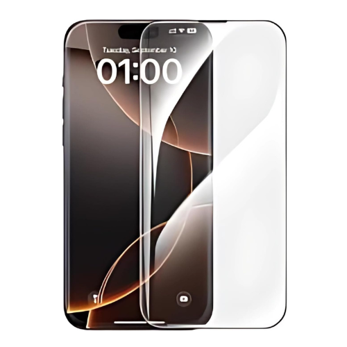 iPhone 16 Pro Max Crystal Transparent Tempered Glass Screen Protector – Premium Clear Protection with Speaker Mesh, Anti-Scratch, Full Coverage