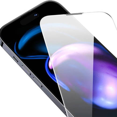 iPhone 16 Pro Max Crystal Transparent Tempered Glass Screen Protector – Premium Clear Protection with Speaker Mesh, Anti-Scratch, Full Coverage