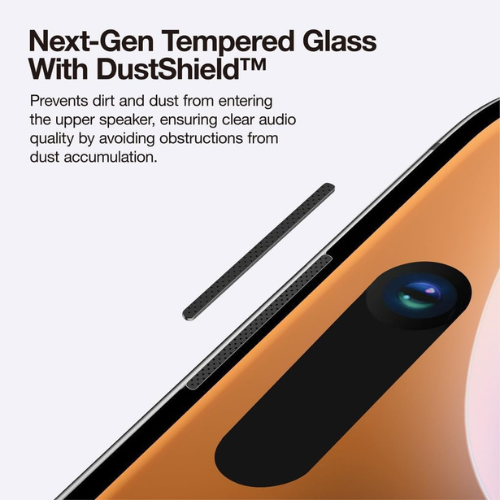 iPhone 16 Pro Max Crystal Transparent Tempered Glass Screen Protector – Premium Clear Protection with Speaker Mesh, Anti-Scratch, Full Coverage