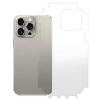 iPhone 15 Pro Full-Edge Gel Back Skin – Scratch-Resistant, Side Coverage, No Camera Cut, Available in Clear & Matte