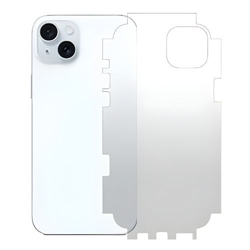 iPhone 14 Full-Edge Gel Back Skin – Scratch-Resistant, Side Coverage, No Camera Cut, Available in Clear & Matte