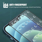 iPhone 16 Pro Max 3D HD Clear Tempered Glass Screen Protector – Full Edge-to-Edge Coverage, Scratch-Resistant, Bubble-Free Installation, Black Frame