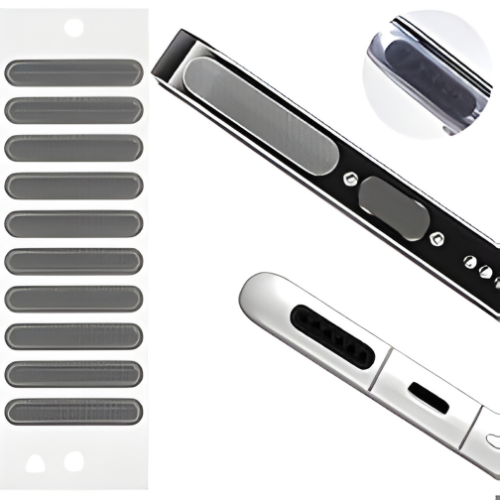 10-Pack Anti-Dust Speaker Mesh Stickers – Universal Dust Protection Filter for iPhone & Android Devices