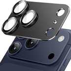 iPhone 17 Pro Camera Lens Protector – Metal Ring Frame, Tempered Glass Back Lens Cover, Scratch-Resistant, Full Camera Protection