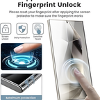 Samsung Galaxy S24 Ultra Crystal Transparent Tempered Glass Screen Protector – Premium Clear Protection with Speaker Mesh, Anti-Scratch, Full Coverage