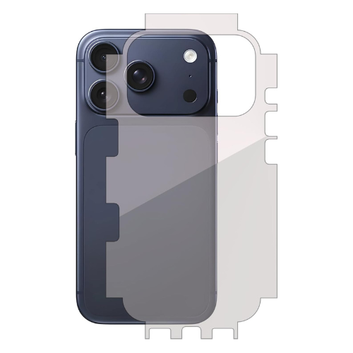 iPhone 17 Pro Full-Edge Gel Back Skin – Scratch-Resistant, Side Coverage, No Camera Cut, Available in Clear & Matte