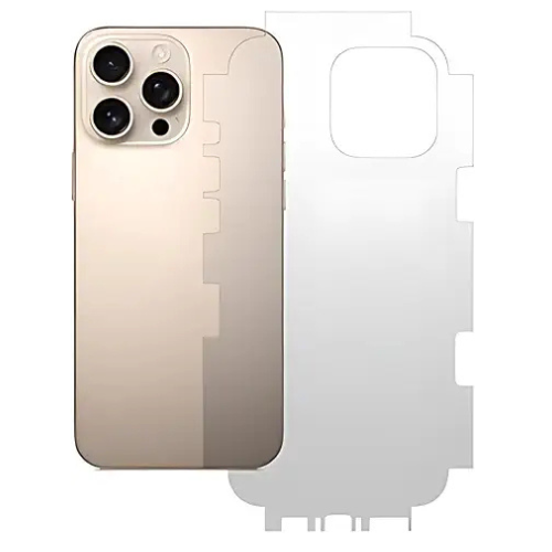 iPhone 16 Pro Full-Edge Gel Back Skin – Scratch-Resistant, Side Coverage, No Camera Cut, Available in Clear & Matte