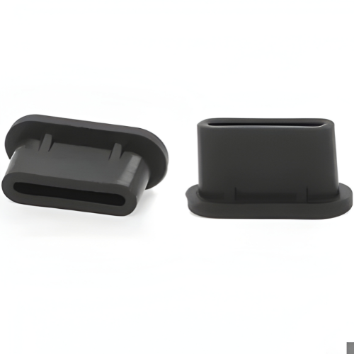 Black Silicone Type-C Charging Port Dust Plug – 3-Pack – Anti-Dust & Moisture Protection