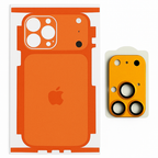 طقم تحويل iPhone 17 Pro Max - غطاء خلفي فاخر + حلقة كاميرا معدنية | متوافق مع iPhone 14/15/16 Pro Max