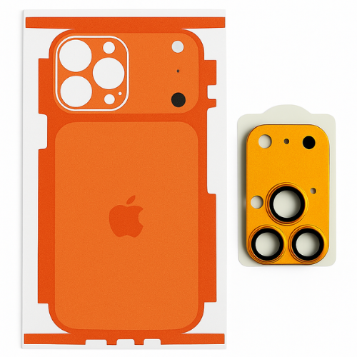 iPhone 17 Pro Max Conversion Kit – Premium Back Skin + Metal Camera Ring | Compatible with iPhone 14/15/16 Pro Max