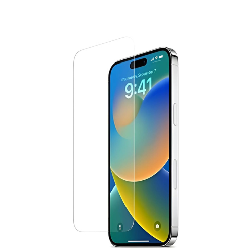 Screen Protector Compatible With IPhone 15/16, Plastic Clear, Anti-Shock (Does Not Cover Black Frame)