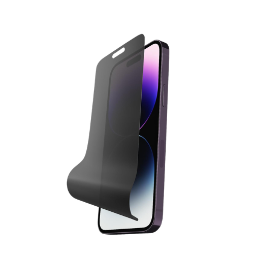 Plastic Privacy Screen Protector Compatible with iPhone 17 / iPhone 17 Pro– Anti-Shock – No Black Frame – Covers Till Black Edge – Not Support Fingerprint Unlock