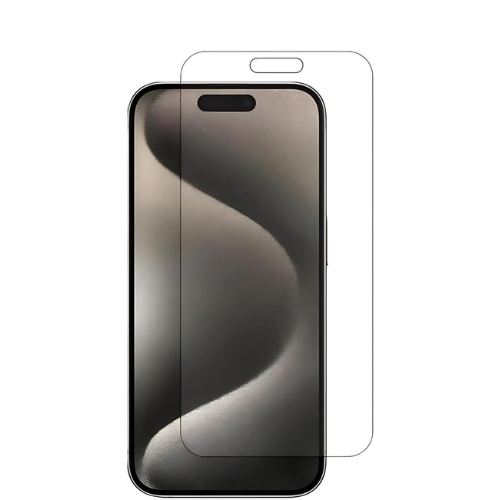 Plastic Screen Protector Matte Anti Fngerprint Anti Shock Compatible With IPhone 15 pro Series [Not Glass] [screen Cover till Black frame screen mobile only]