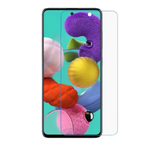 Plastic Clear Screen Protector Compatible With Samsung Galaxy A71 4G / Samsung Galaxy A71 5G , Anti-Shock (Does Not Cover Black Frame)