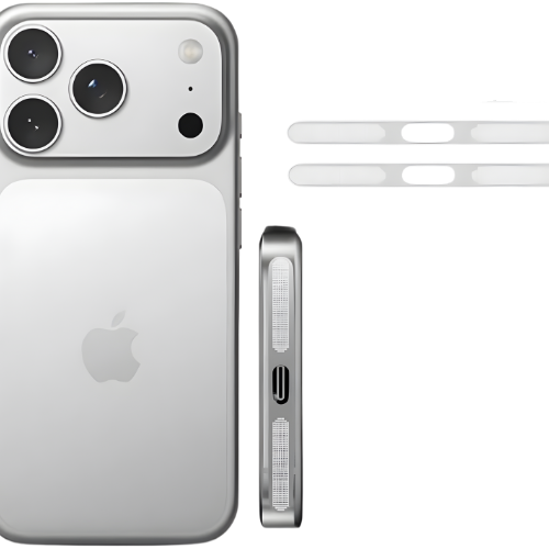 Anti-Dust Metal Mesh Sticker for iPhone Speaker – 2-Pack + Silicone Charging Port Dust Plug – Compatible with iPhone 12/13/14/15/16/17